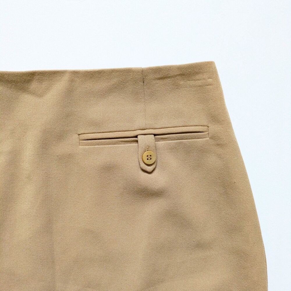 Staud Annette Mini Skirt Camel Brown Size 0 Office Academia Luxury Quiet Girl - Picture 3 of 14